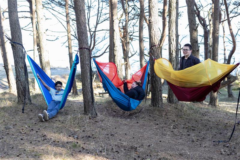 Hengekøyetur i skogen
